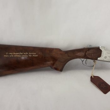 engraved gun stock